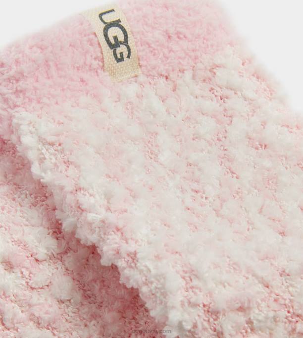 sievietes UGG omulīga šenila zeķe Z48J4 gliemežvāku rozā