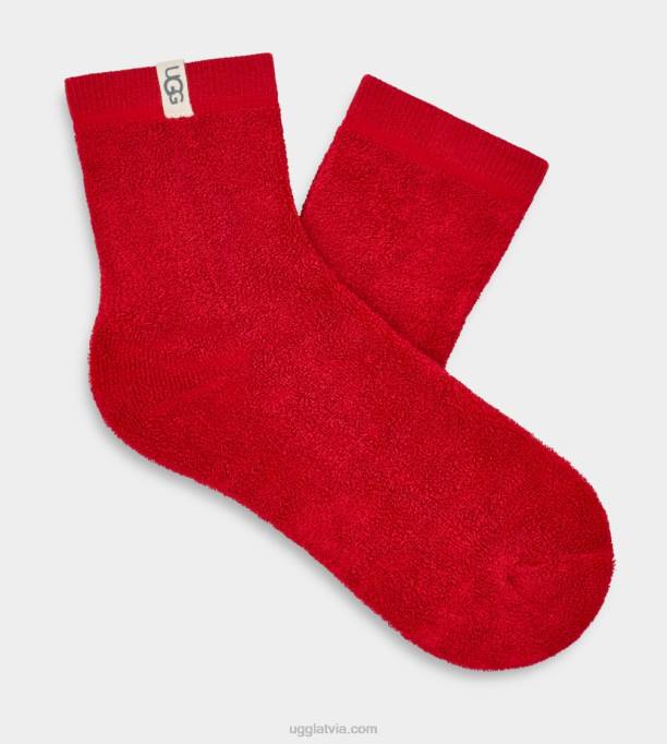 sievietes UGG pilienu zeķe Z48J652 samba sarkana