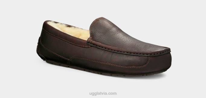 vīriešiem UGG ascot ādas čības Z48J212 Ķīnas tēja