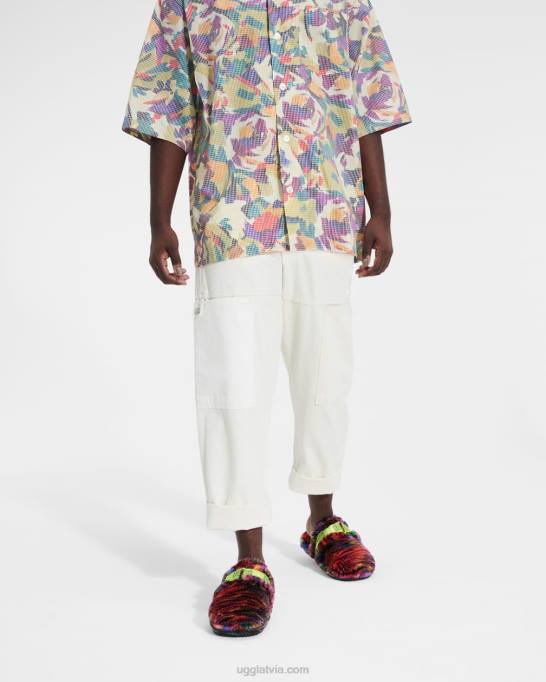 vīriešiem UGG pūka tas pikselēts Z48J230 melns