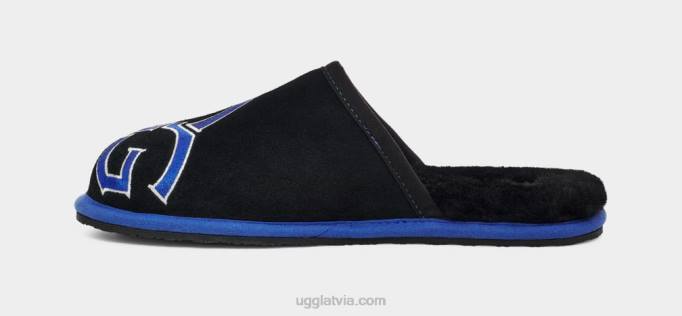 vīriešiem UGG scuff logo ii Z48J227 melns/neptūns