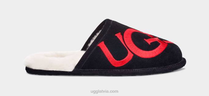 vīriešiem UGG skrāpējuma logotips Z48J1619 melns