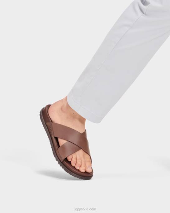 vīriešiem UGG Wainscott slidkalniņš Z48J2301 grizli āda