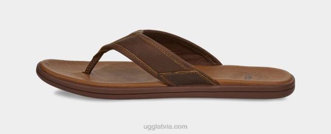 vīriešiem UGG piejūras ādas flip flop Z48J1549 bagāža