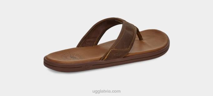 vīriešiem UGG piejūras ādas flip flop Z48J1549 bagāža
