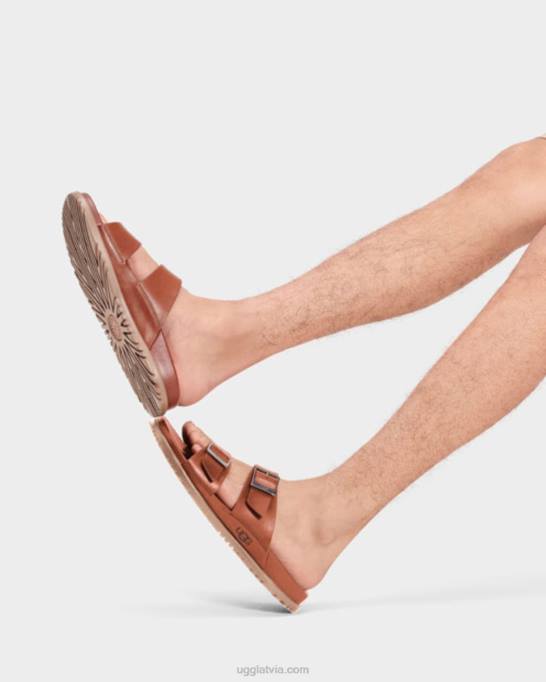 vīriešiem UGG wainscott sprādzes slidkalniņš Z48J1403 konjaka āda