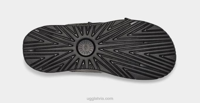 vīriešiem UGG wainscott sprādzes slidkalniņš Z48J1404 melna āda