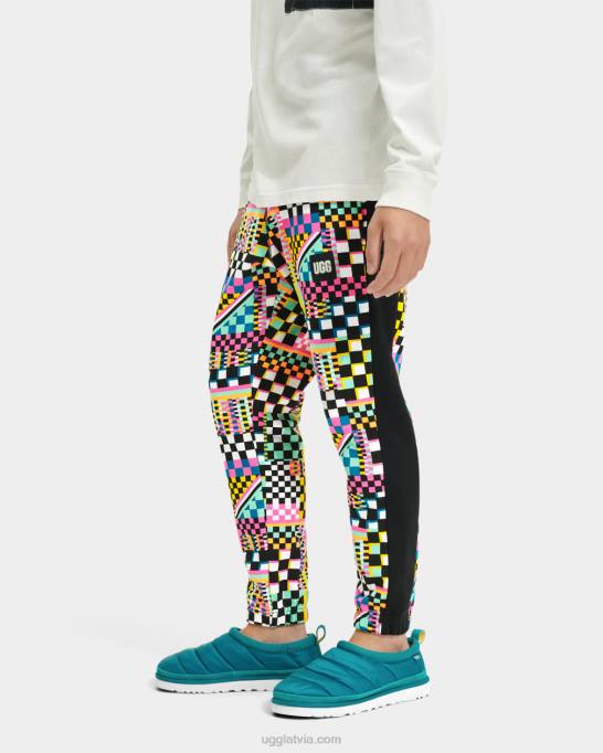 vīriešiem UGG malači jogger čekas Z48J293 melni vairāku čeki