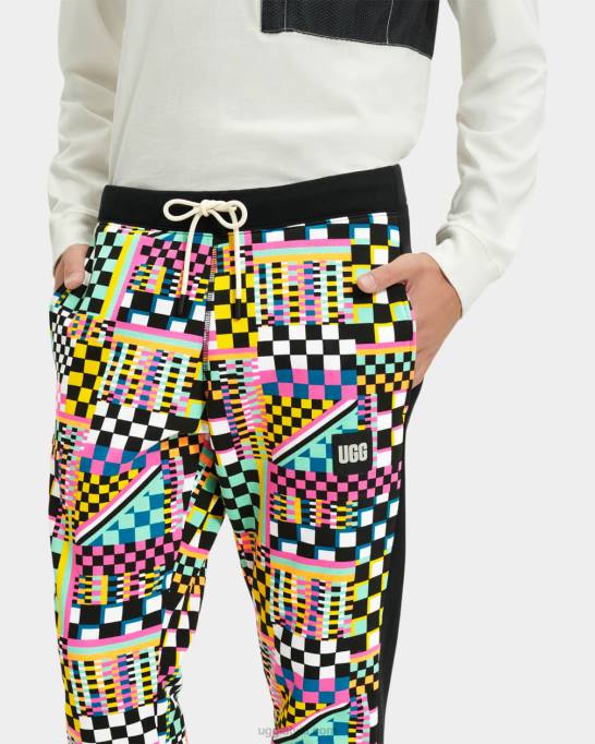 vīriešiem UGG malači jogger čekas Z48J293 melni vairāku čeki