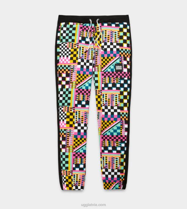 vīriešiem UGG malači jogger čekas Z48J293 melni vairāku čeki