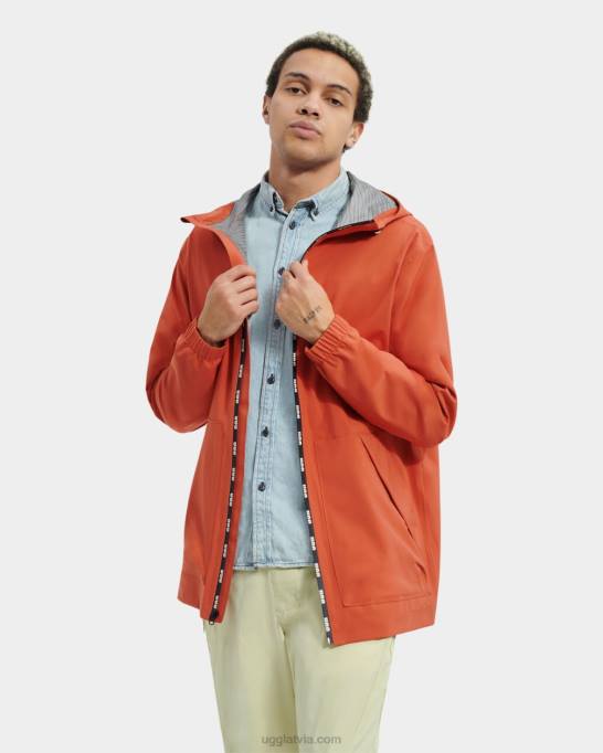 vīriešiem UGG Brennon lietus mētelis Z48J1794 Adobe sarkans
