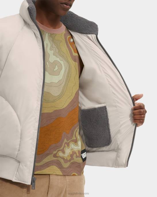 vīriešiem UGG damion sherpa puffer jaka Z48J1891 mākonis