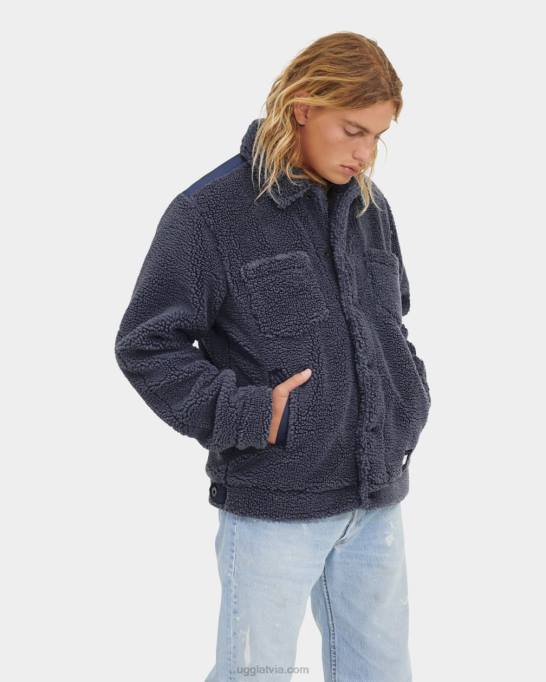 vīriešiem UGG janson sherpa trucker jaka Z48J1886 ciklons