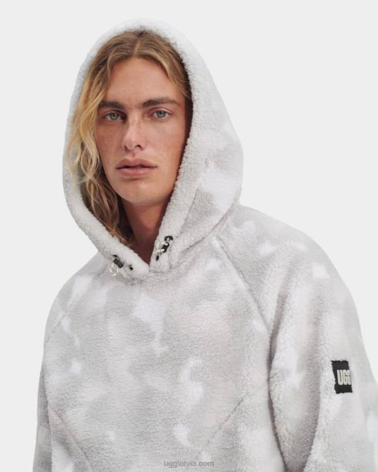 vīriešiem UGG dannen sherpa kapuci Z48J270 balto magoņu miera camo