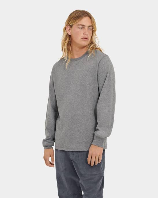 vīriešiem UGG Austyn krekls ar garām piedurknēm Z48J1872 pelēki virši