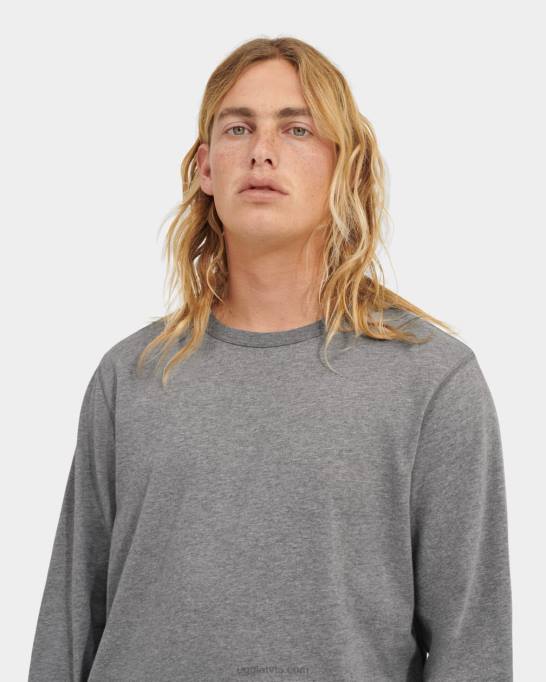 vīriešiem UGG Austyn krekls ar garām piedurknēm Z48J1872 pelēki virši