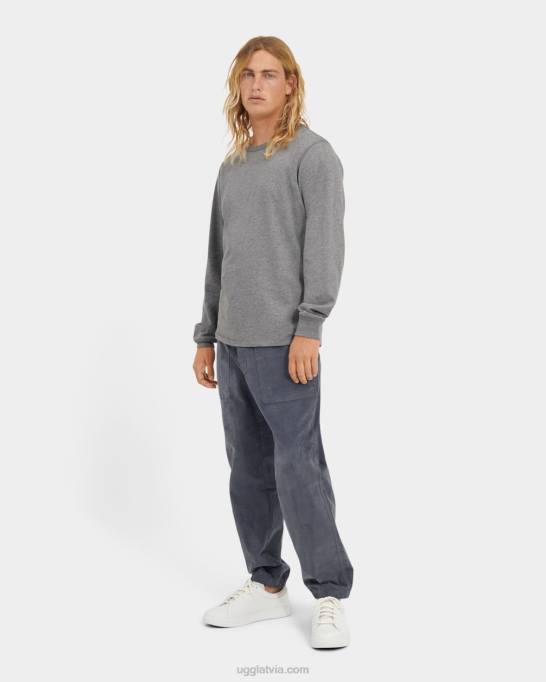 vīriešiem UGG Austyn krekls ar garām piedurknēm Z48J1872 pelēki virši